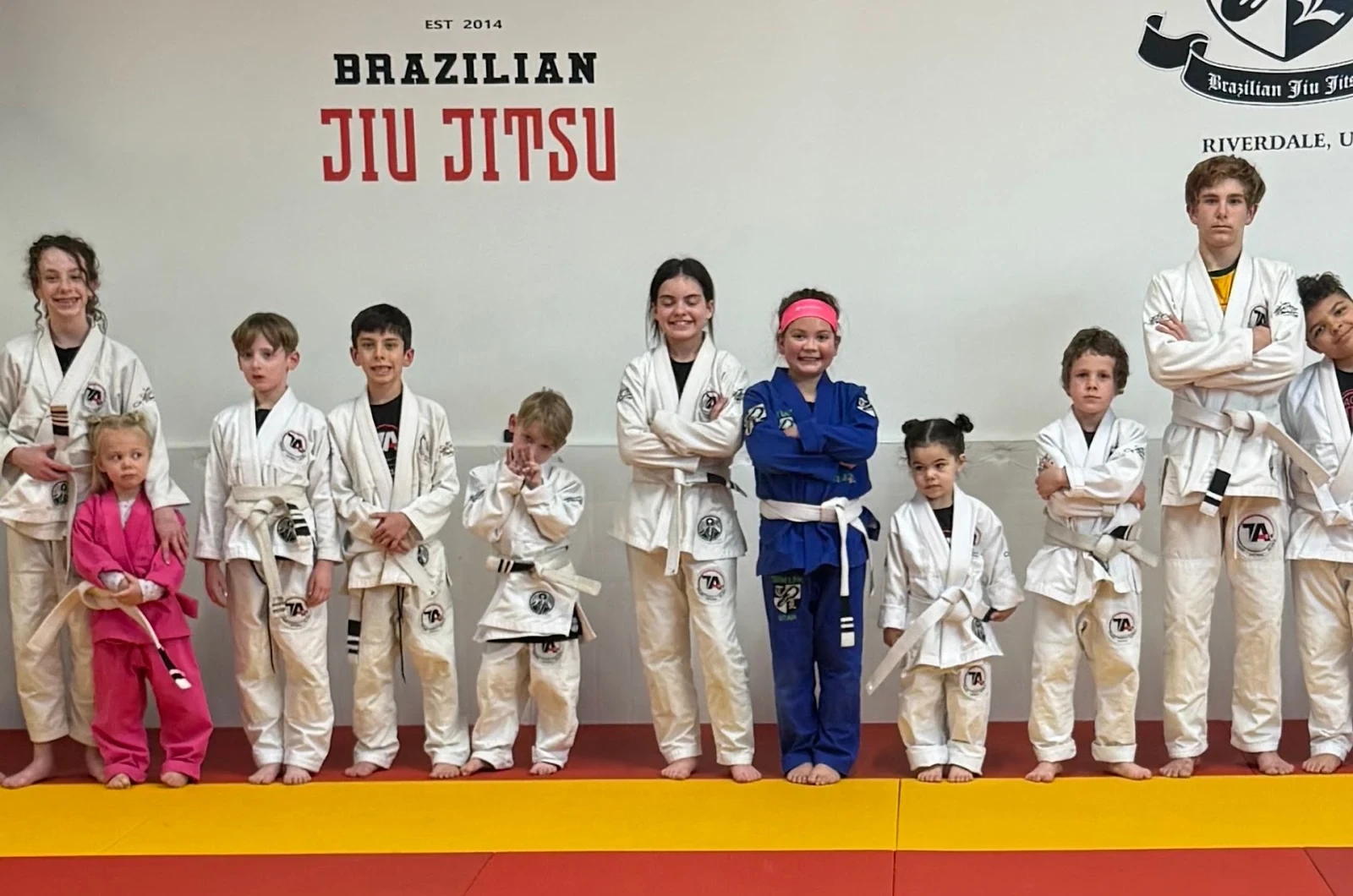 Junior martial arts class at Thiago Alves Brazilian Jiu-Jitsu