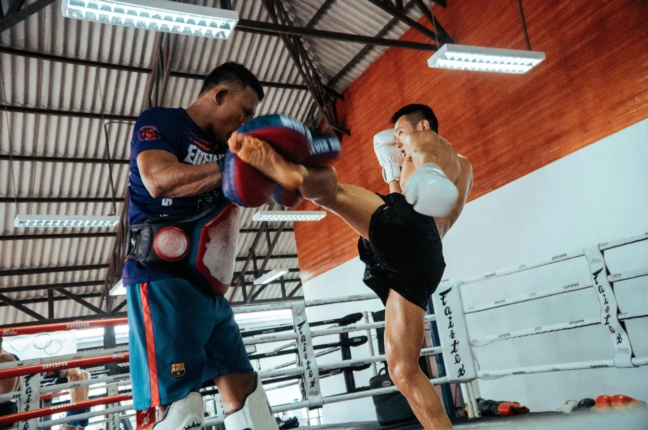 Muay Thai class at Thiago Alves Brazilian Jiu-Jitsu